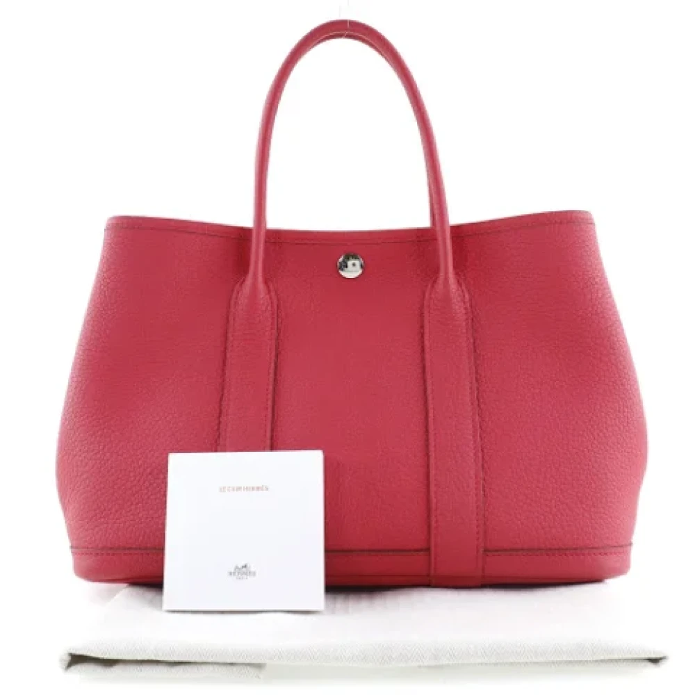 Hermès Vintage Pre-owned Fabric totes Red Dames