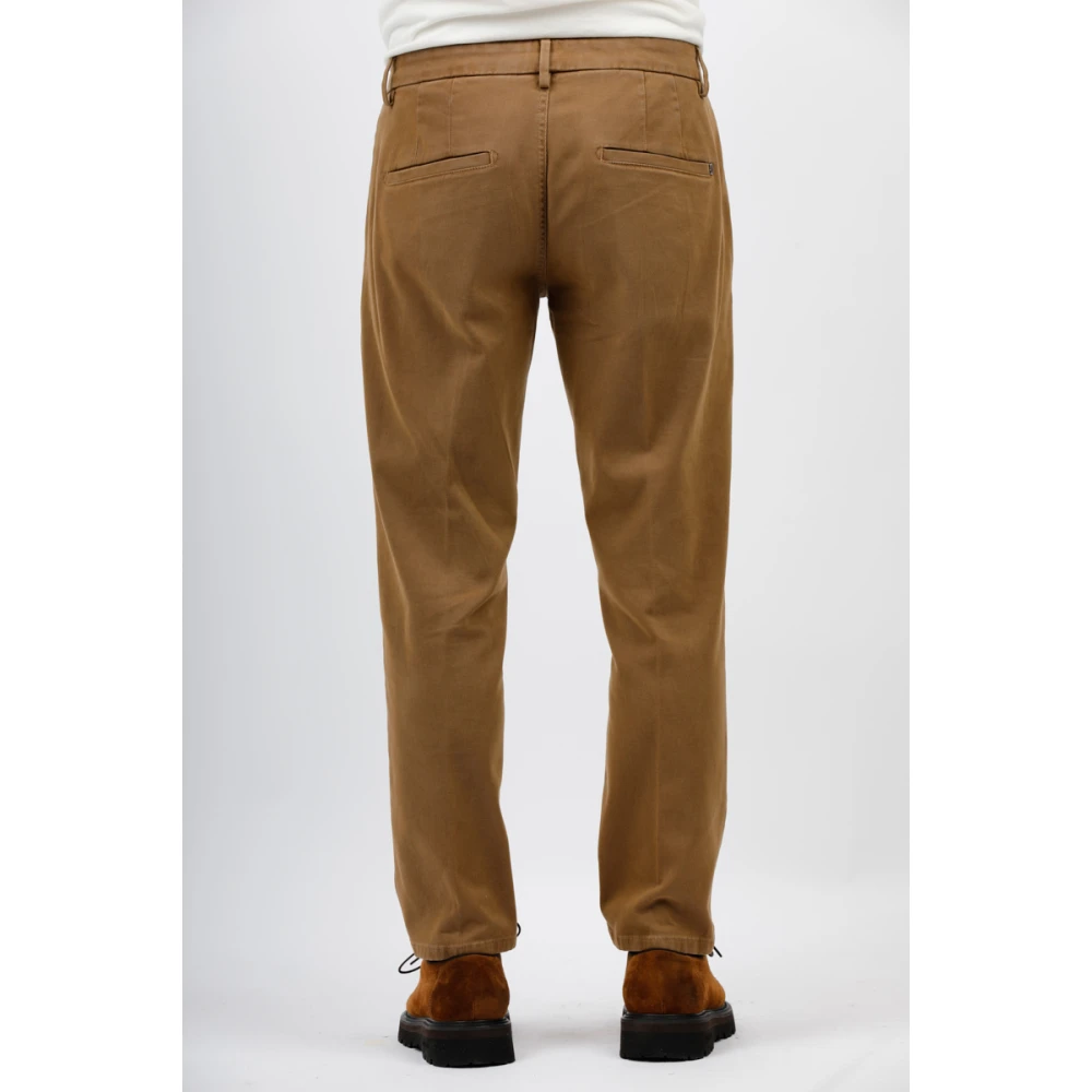 Dondup Reguliere Pablo gabardine broek Brown Heren
