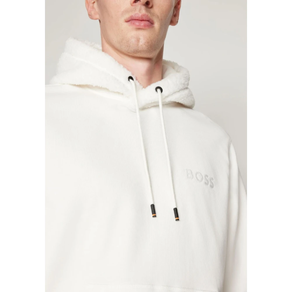 Hugo Boss Heren Weteddy Sweater White Heren