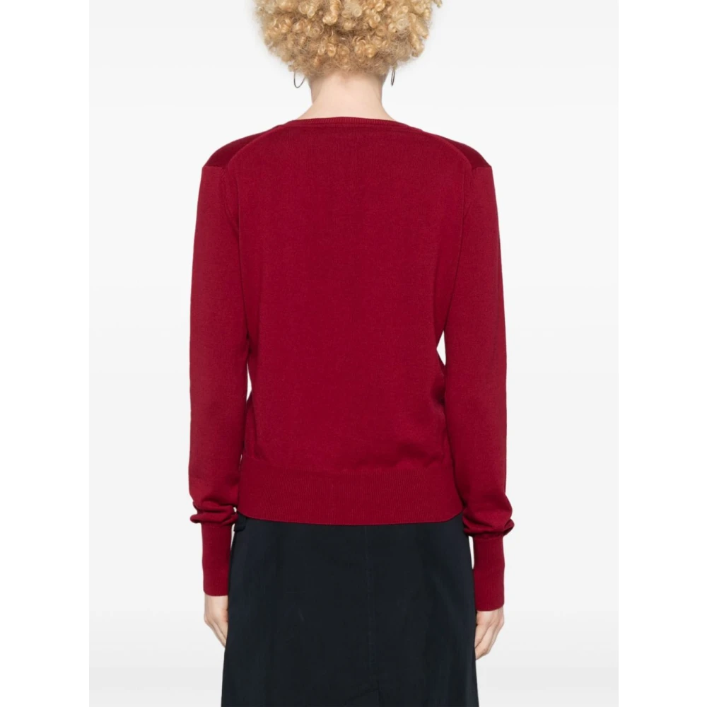 Vivienne Westwood Bordeaux Ribgebreide Trui Red Dames