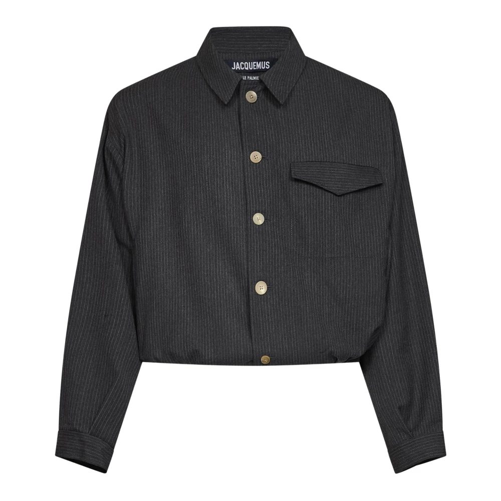 Jacquemus Uomo Grigio - Giacca Corta In Lana - Jackets - M