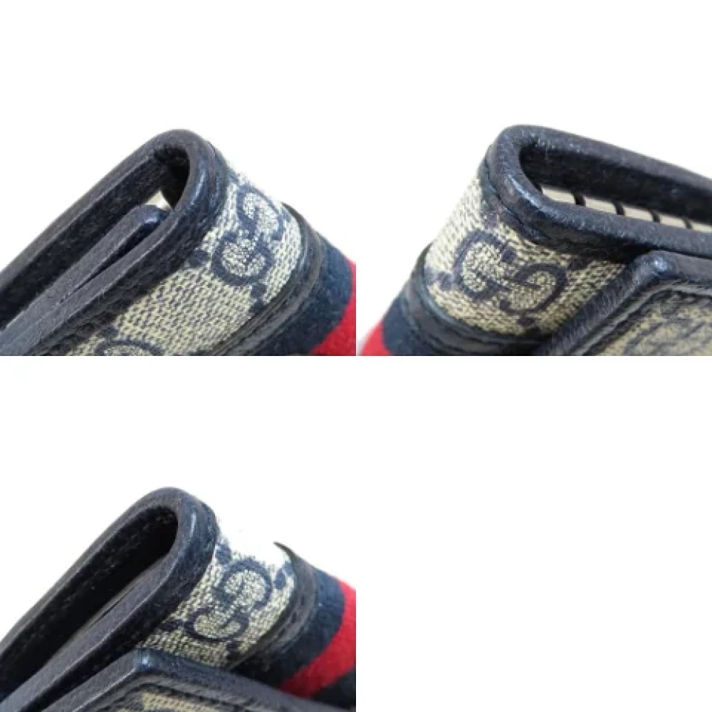 Gucci Vintage Pre-owned Fabric key-holders Blue Unisex