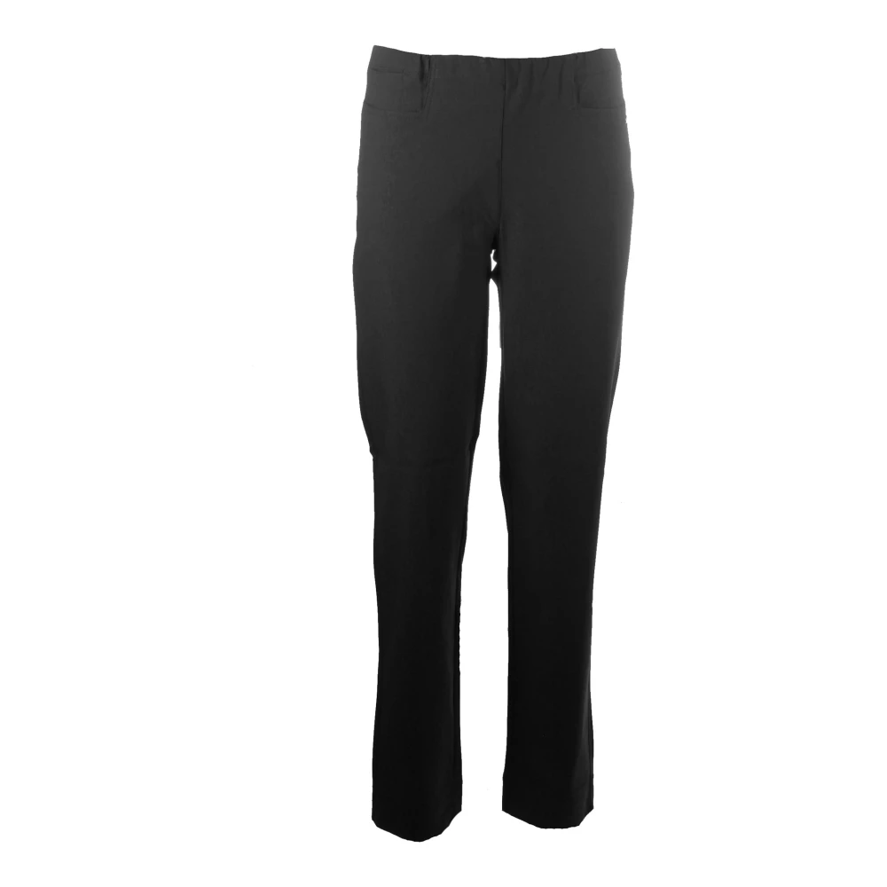 C.ro Women's Black Classic Regular Trousers - Slim-Fit Trousers - 3XL - Trousers