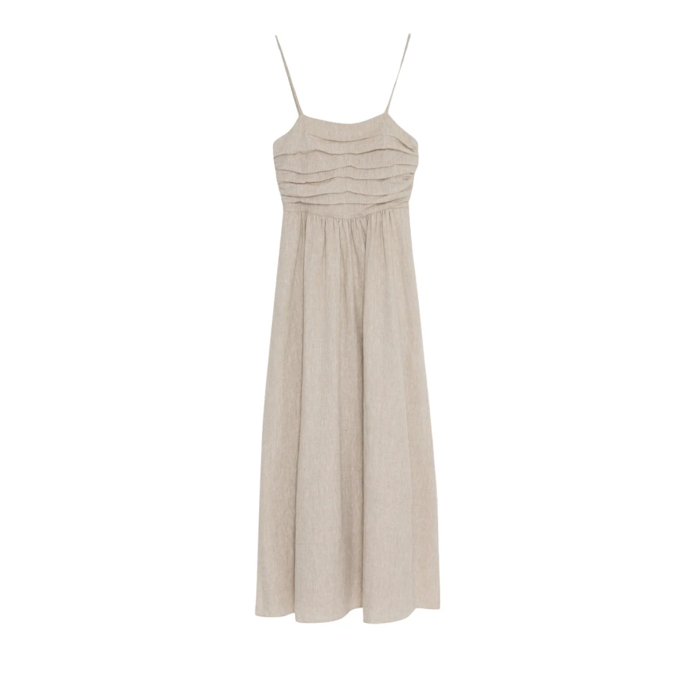 The New Society Anna Vrouwenjurk Beige Dames