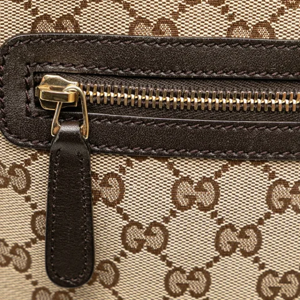 Gucci Vintage Pre-owned Canvas crossbody-bags Beige Dames