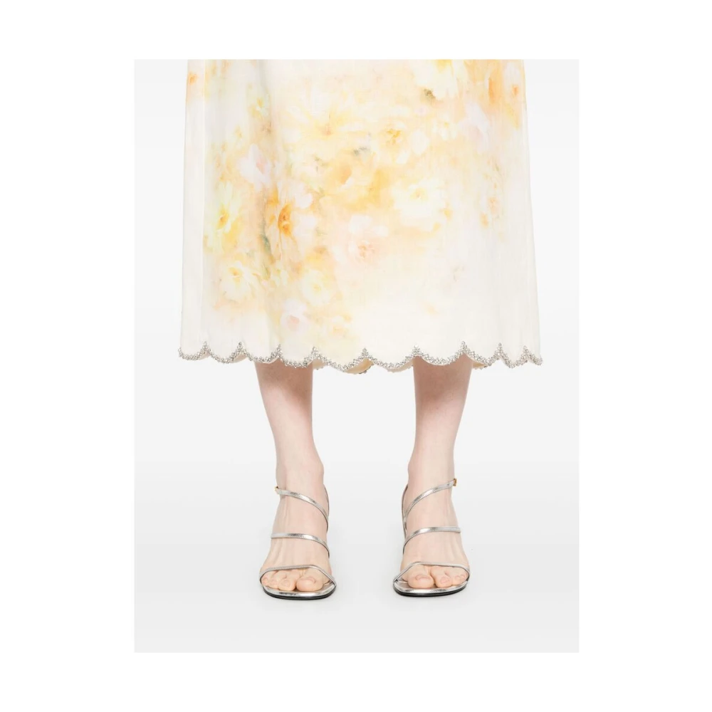 Zimmermann Gele Rits Achter Rok Yellow Dames