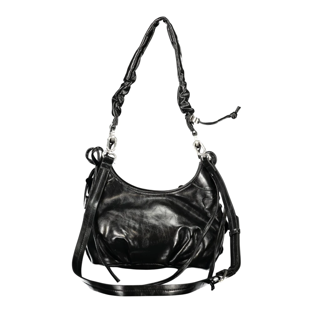 Small Faux Leather Bag - BLACK - U - Image 4