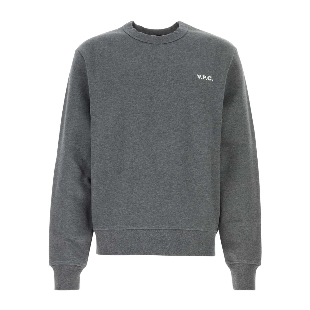 A.p.c. Stijlvolle Donkergrijze Katoenen Sweatshirt Gray Heren
