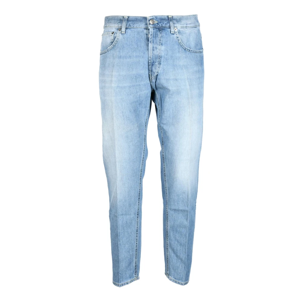 Dondup Katoenen Dian Jeans met knoopsluiting Blue Heren