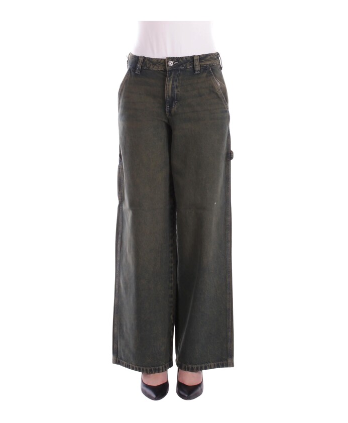 groene-jeans-met-rits-en-knoop