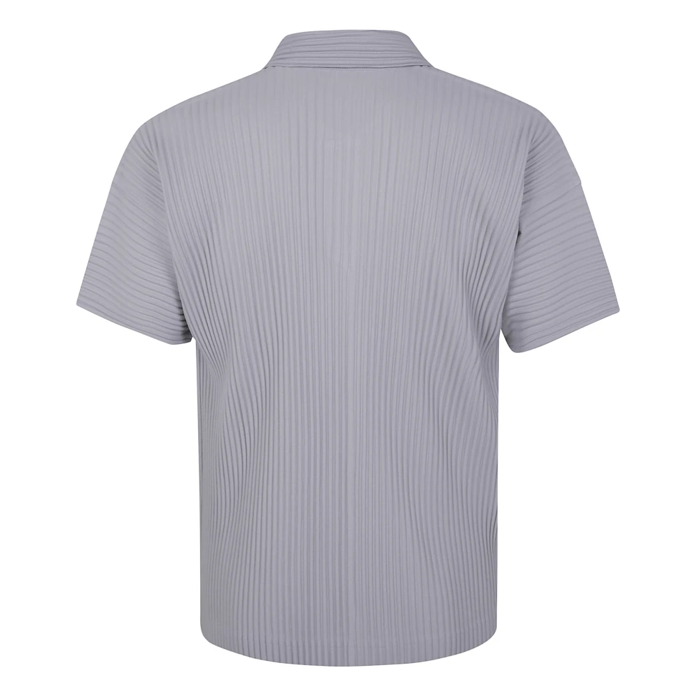 Issey Miyake Klassieke Polo Shirt Gray Heren