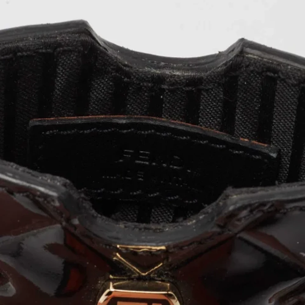 Fendi Vintage Pre-owned Leather home-office Black Dames