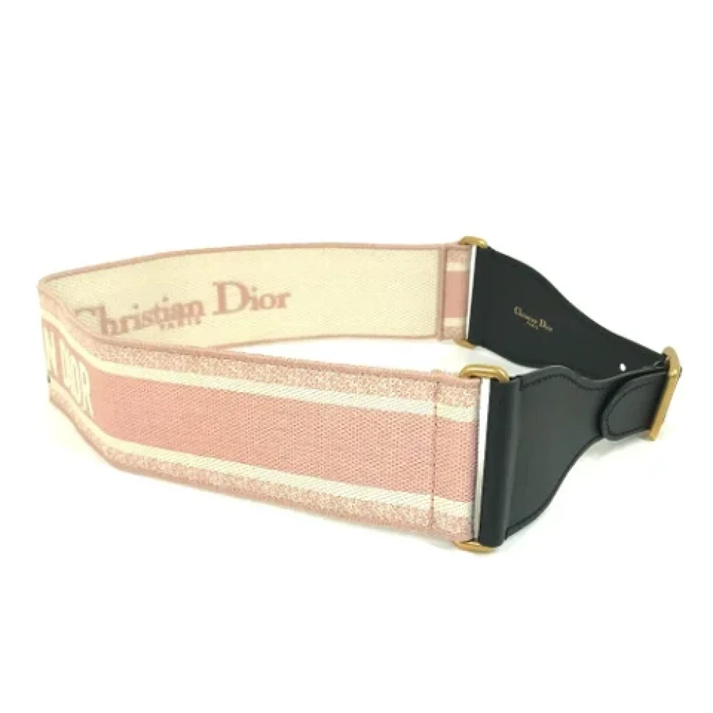 Dior Vintage Pre-owned Fabric belts Pink Dames