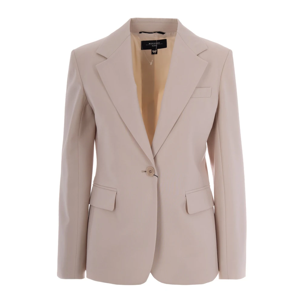 Max Mara Women's Beige Blazer - Blazers - Xs - Jackets