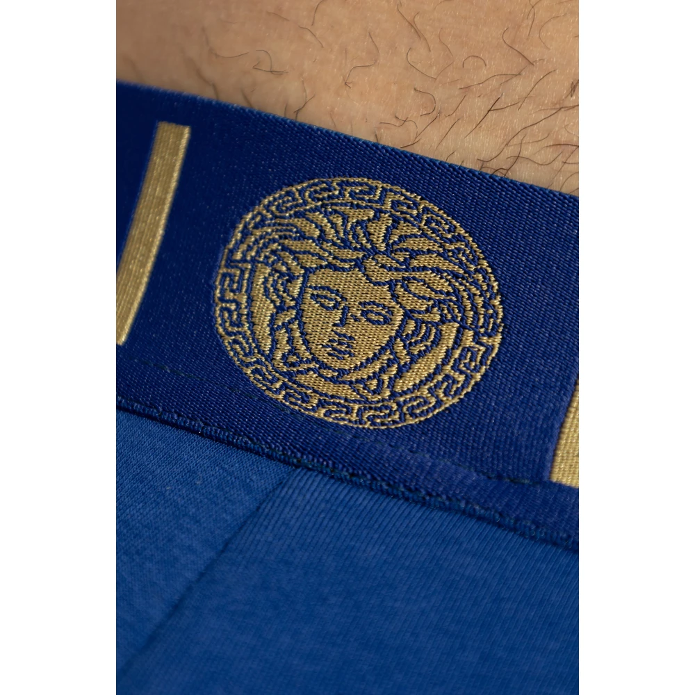 Versace Katoenen jockstrap Blue Heren