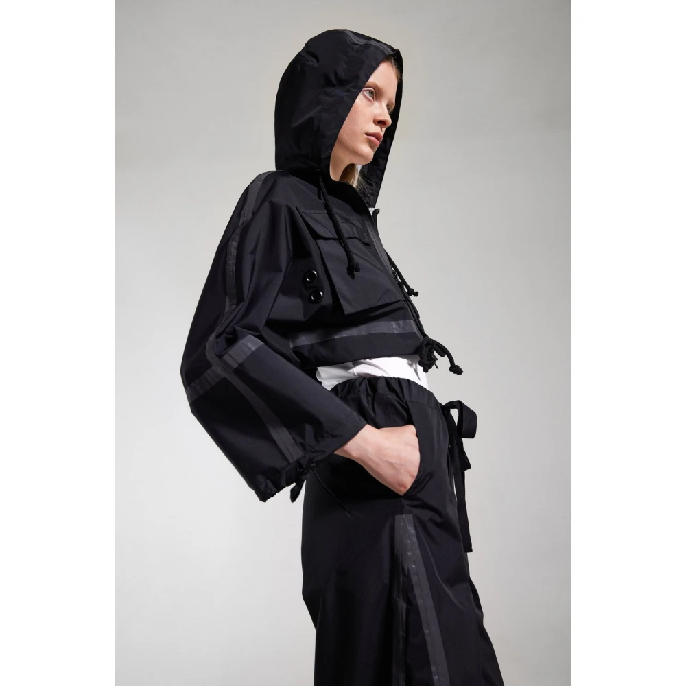 Stutterheim Stijlvolle Korte Regenjas Black Dames