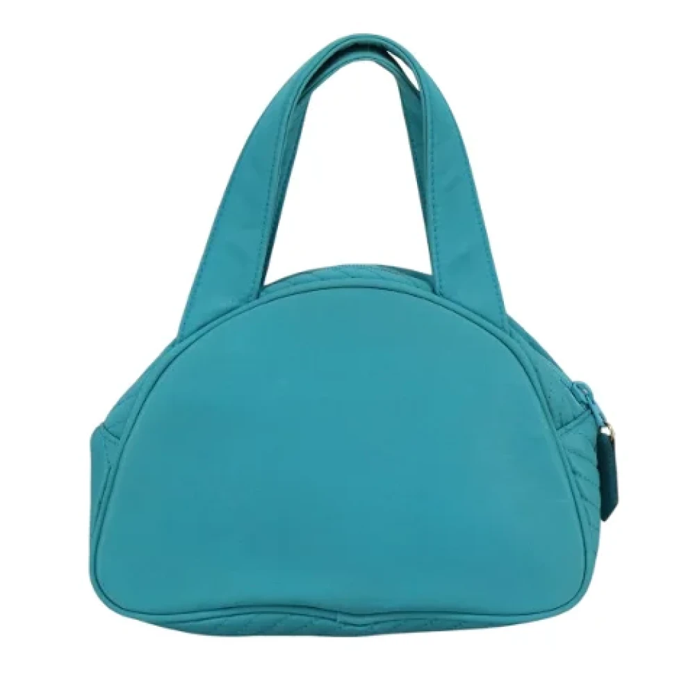 Saint Laurent Vintage Pre-owned Nylon handbags Blue Dames