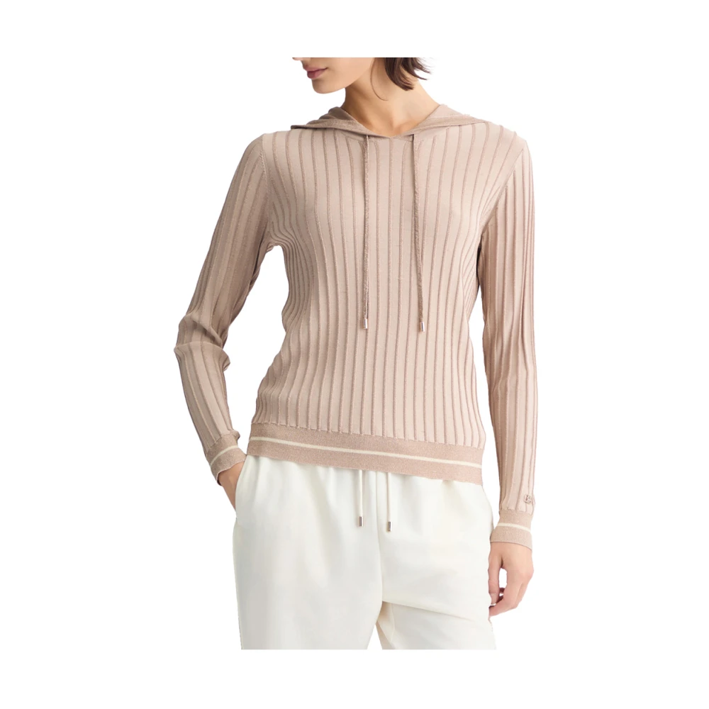 Liu Jo Beige Trui met Elegante Details Beige Dames