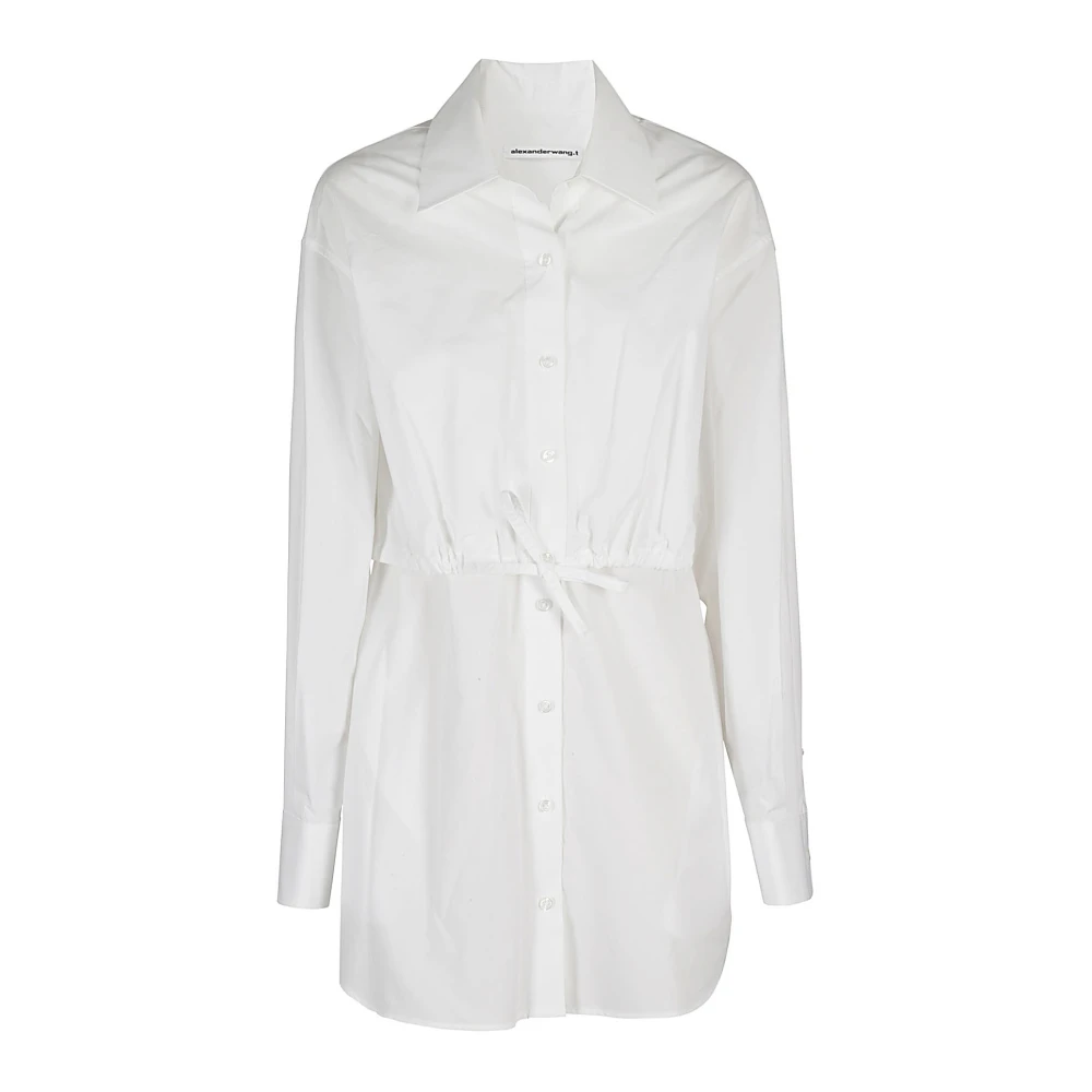 T by Alexander Wang Stijlvolle Dubbellaagse Top White Dames