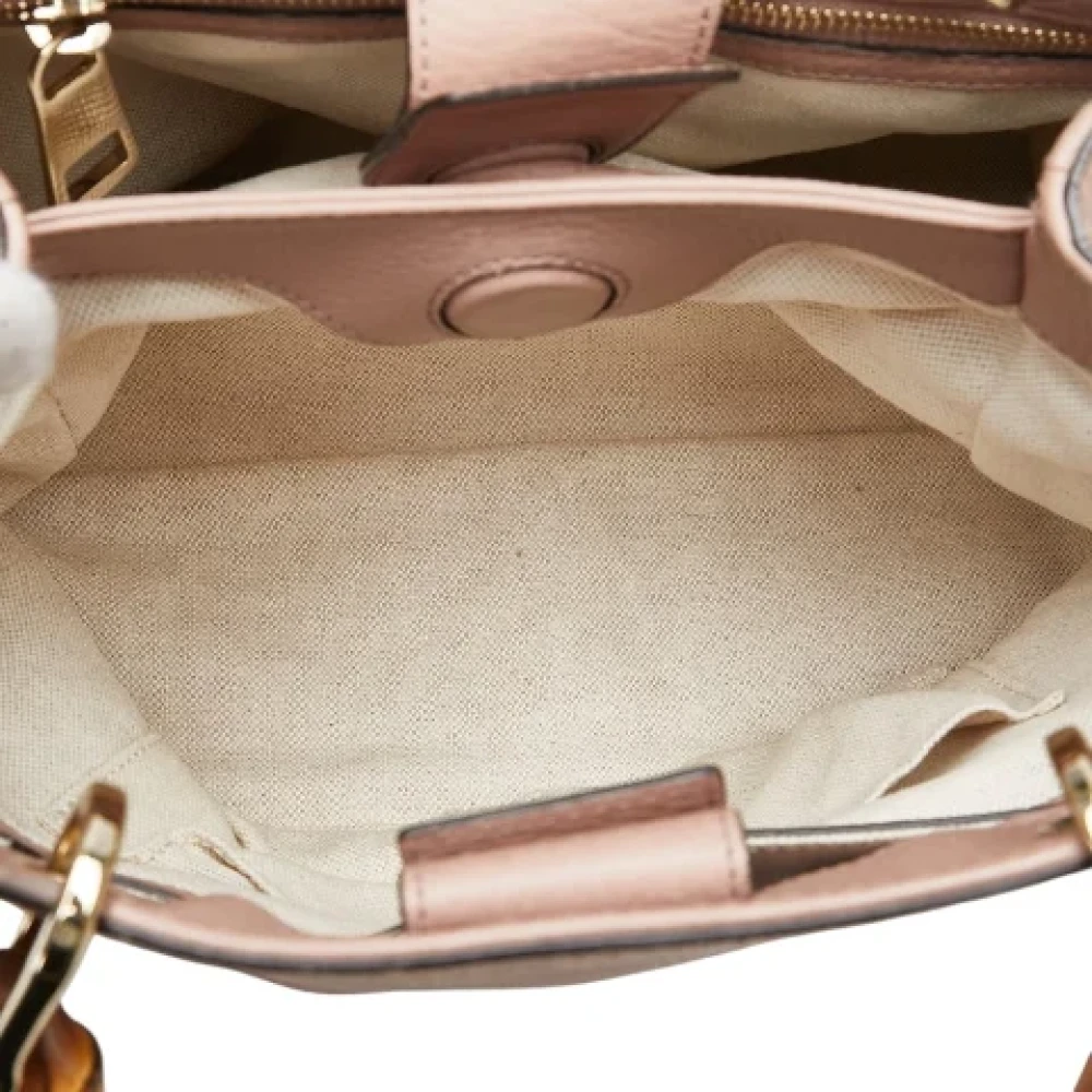 Gucci Vintage Pre-owned Leather handbags Pink Dames