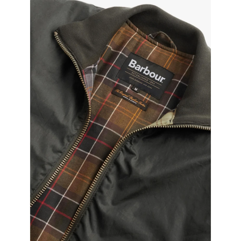 Barbour Waxjas Highfield in olijf Green Heren