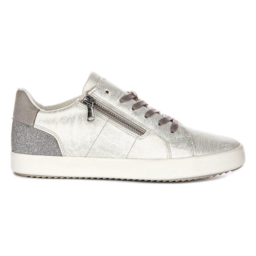 Geox Silver Wedges For Women - Female - Sneakers - Gray - 6 Uk - Shoes