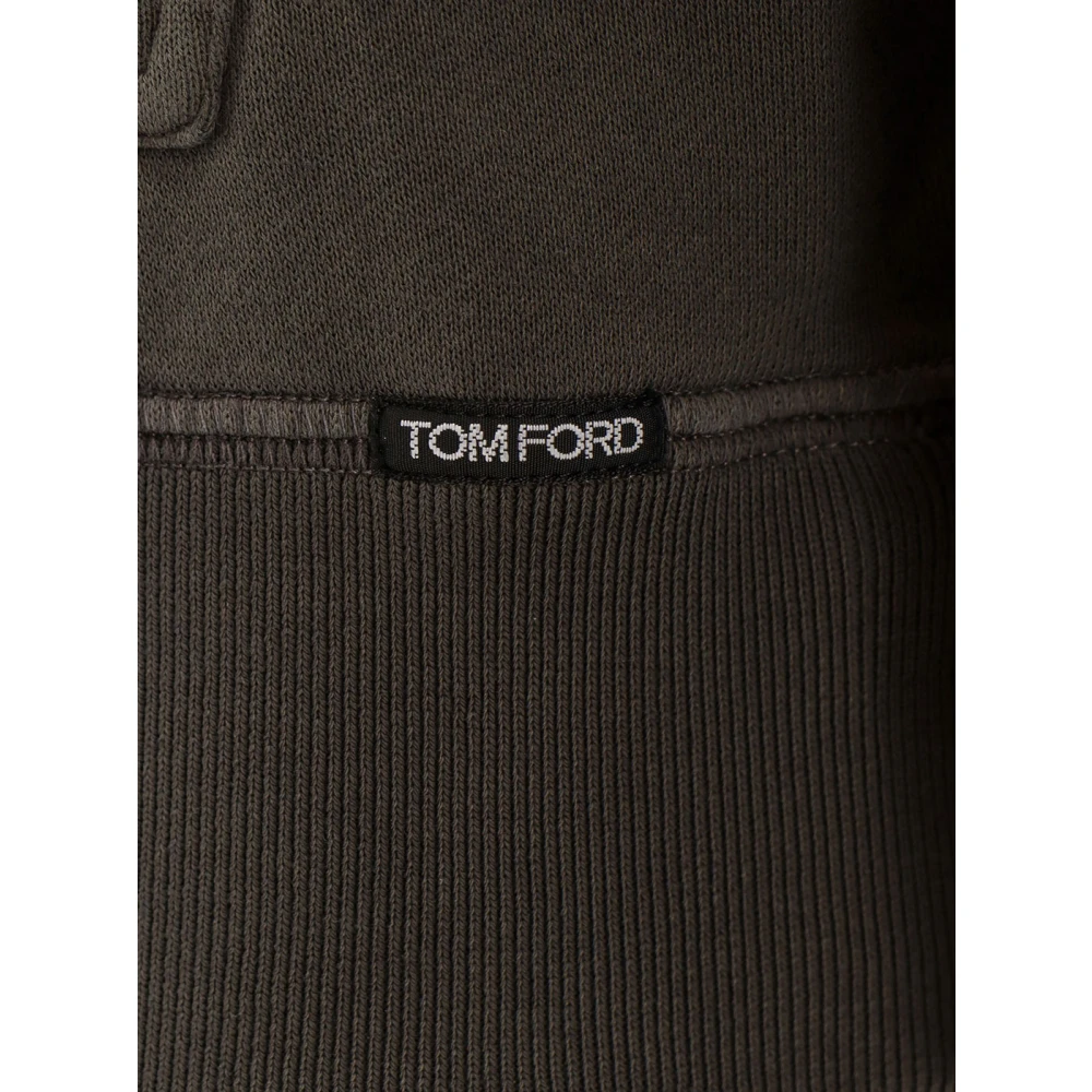 Tom Ford Katoenen sweatshirt met logo Gray Heren