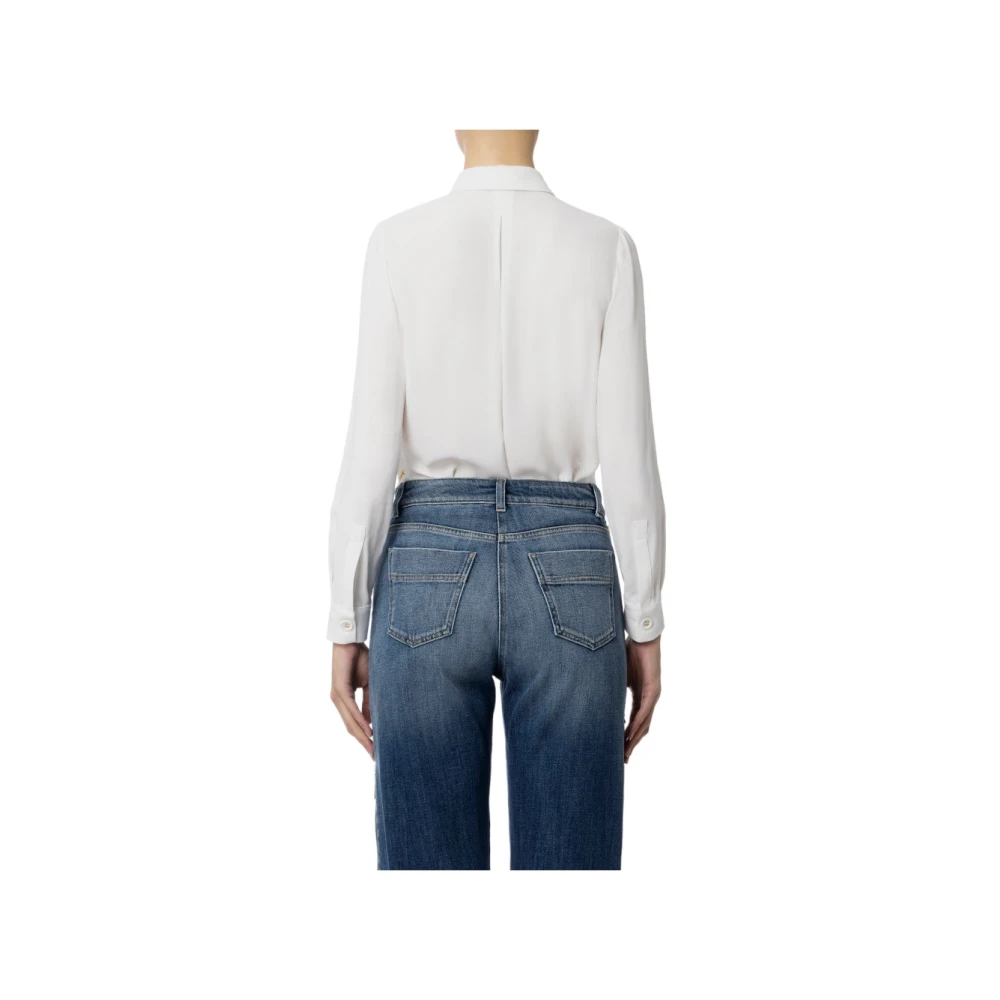 Elisabetta Franchi Stijlvolle Blouse voor Vrouwen White Dames