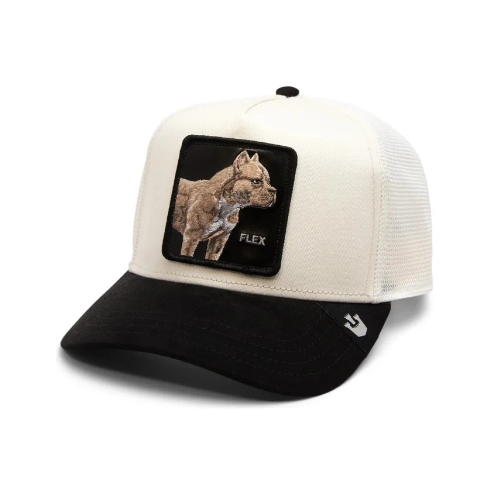 Goorin Bros Beige Pit Bull Suede Trucker Cap White Heren