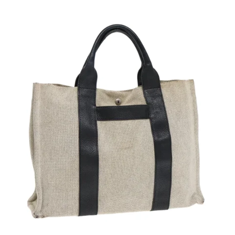 Hermès Vintage Pre-owned Canvas totes White Dames