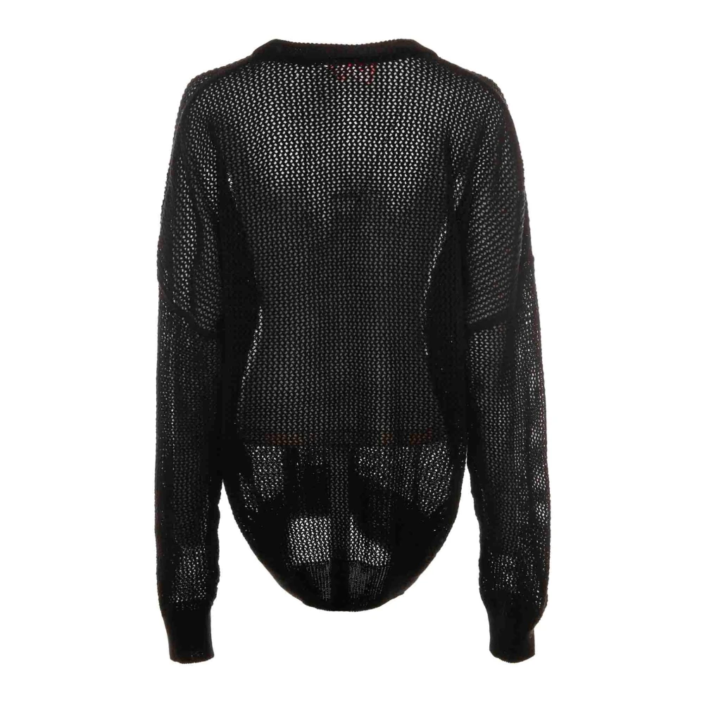 032c Kant Selfie Gebreide Trui Black Dames