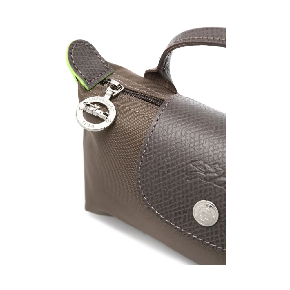 Longchamp Aardebruine leren kleptas Brown Dames