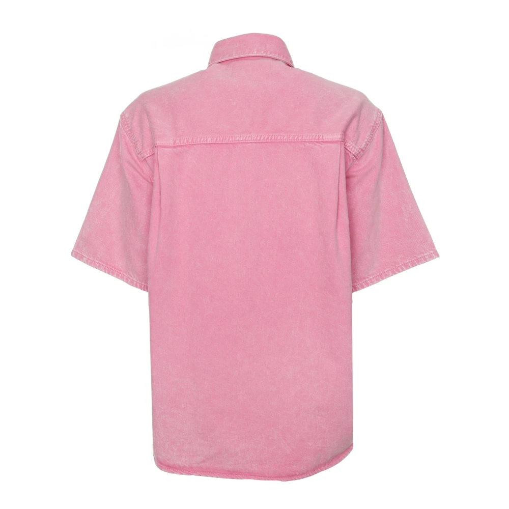 Samsøe Denim Overhemd Pink Dames