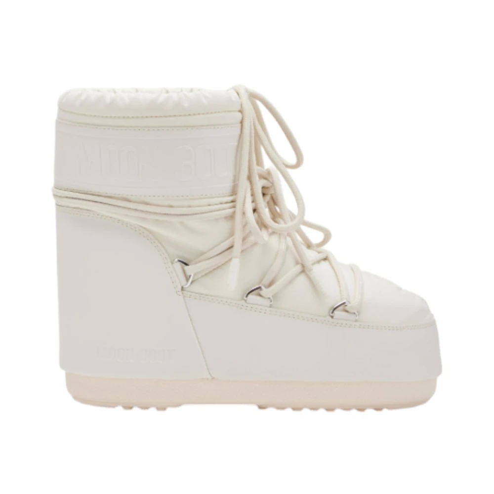 Moon Boot Unisex Cream Boots "Icon Low" - Image 2