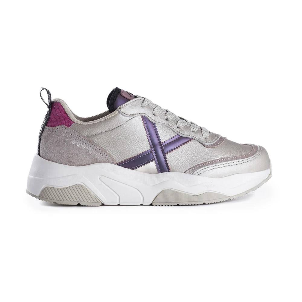 Munich Women's Beige Trendy Trainers - Sneakers - 6 Uk - Shoes