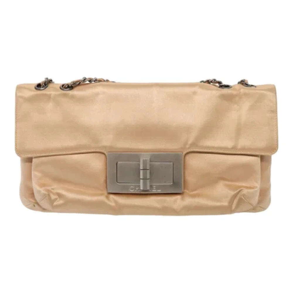 Chanel Vintage Pre-owned Fabric shoulder-bags Beige Dames