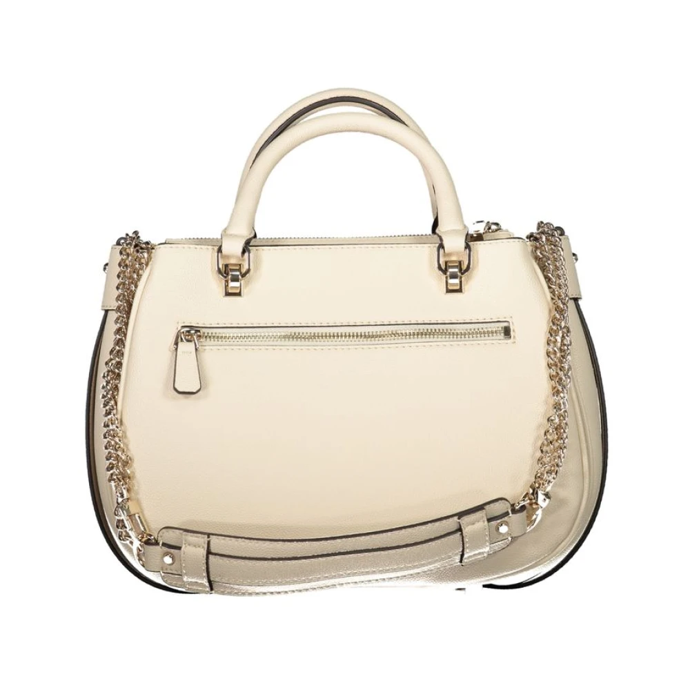 Guess Beige Handtas van Polyethyleen Materiaal Beige Dames