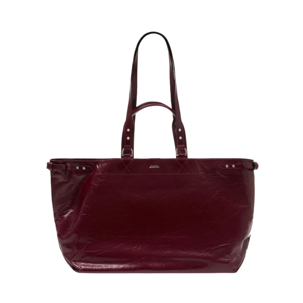 Isabel Marant Red Shopping Bags, Female, One Size, Winna Tote Shoulder Bag