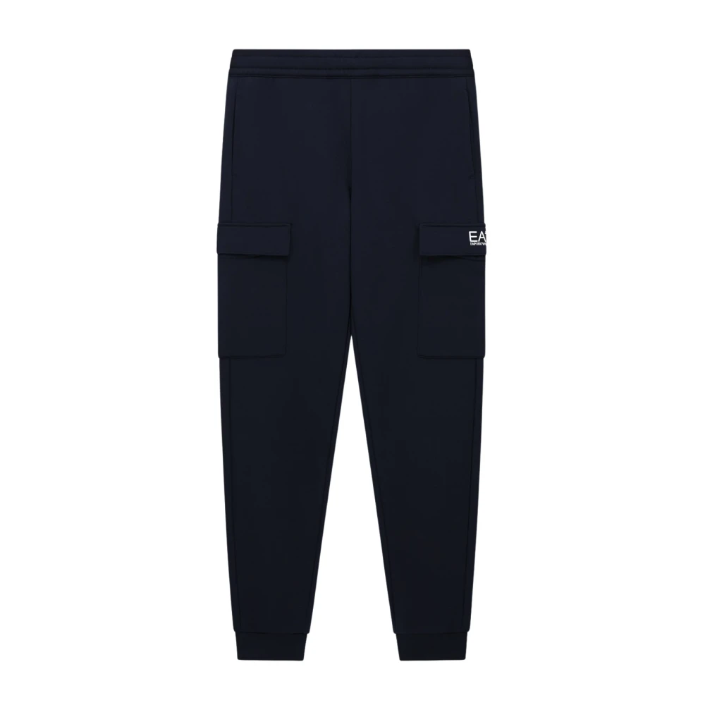 Ea7 Uomo Blu Per 8Npp68_pjvtz Pantaloni Cargo Con Identità Core Scuro (S), Casual, Sportivo, Cotone, Multisport, Navy - Immagine 3