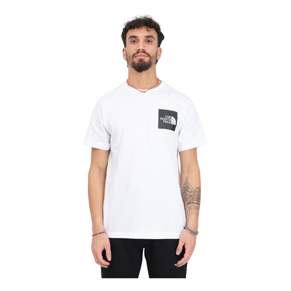 The North Face Witte Fijne Ronde Hals T-shirt White Heren
