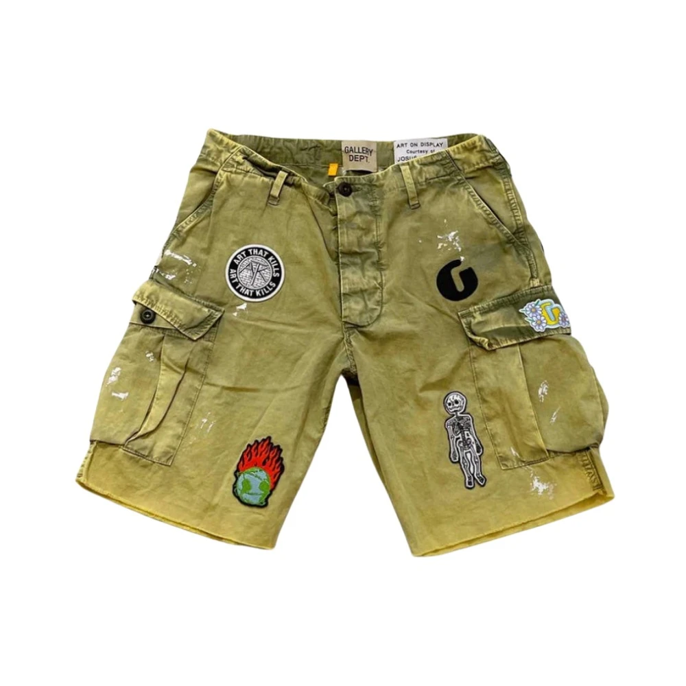 Gallery Dept. Olijf Cargo Shorts Stijlvol en Functioneel Green Heren