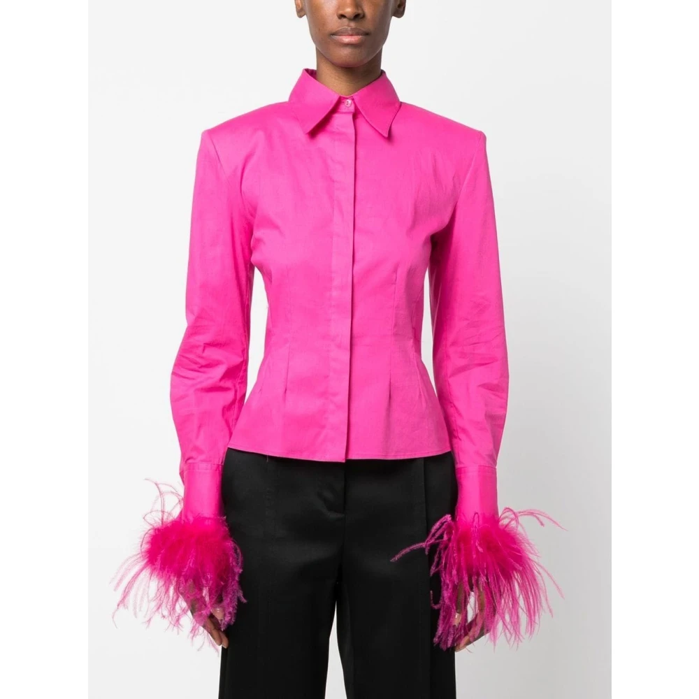 Giuseppe Di Morabito Fuchsia Katoen Elastaan Shirt Pink Dames