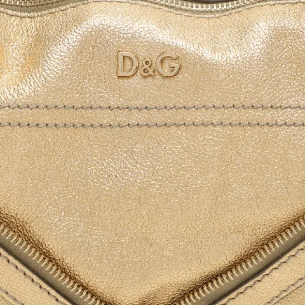 Dolce & Gabbana Pre-owned Leather handbags Yellow Dames