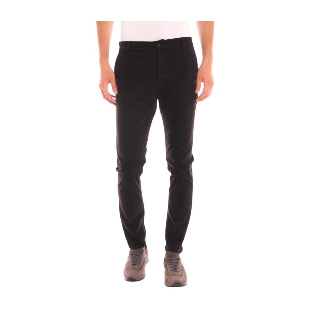 Daniele Alessandrini Men's Black Slim-Fit Jeans - Slim Fit Jeans - W29 - Jeans