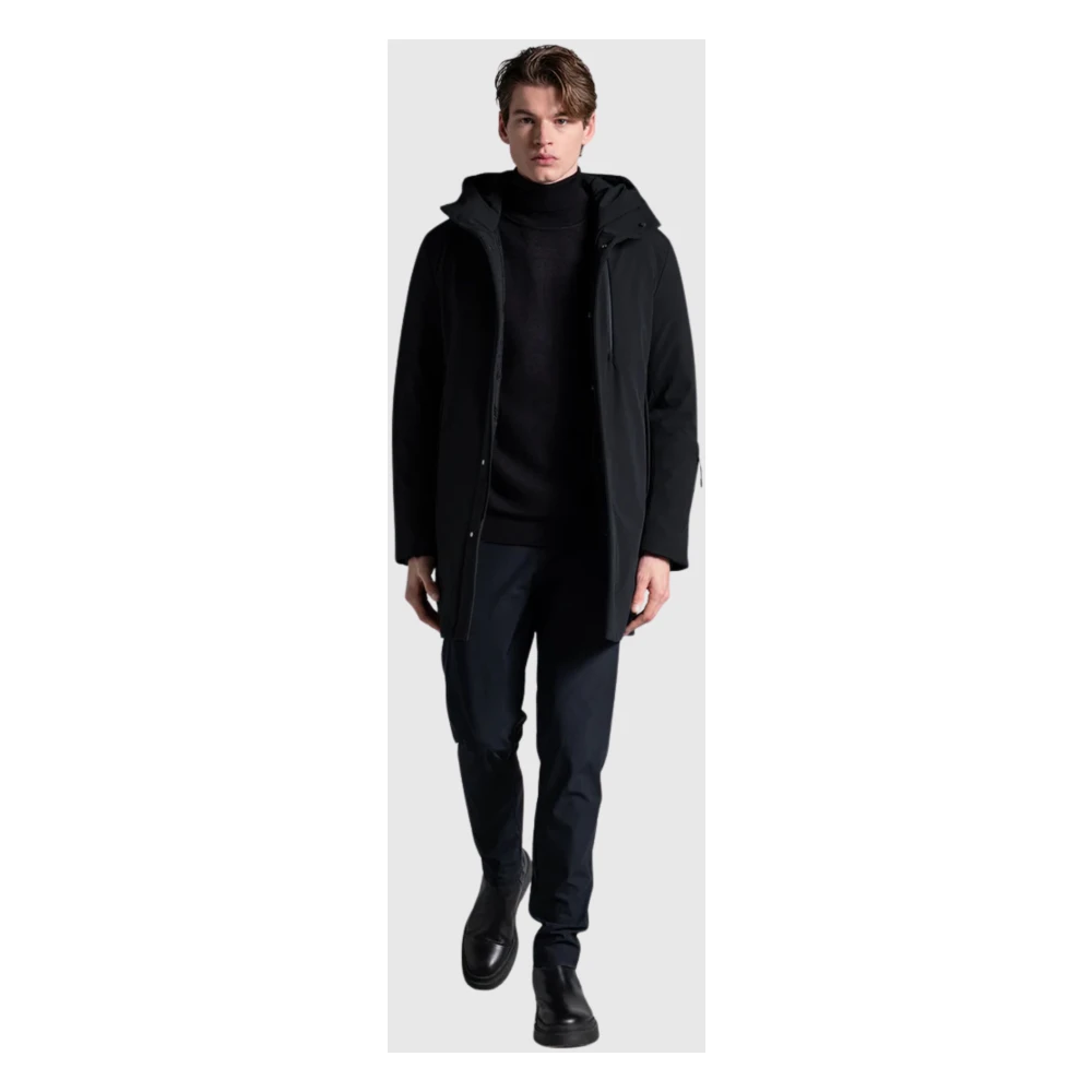 Duno Blauwe Parka met 3-laags stof Blue Heren