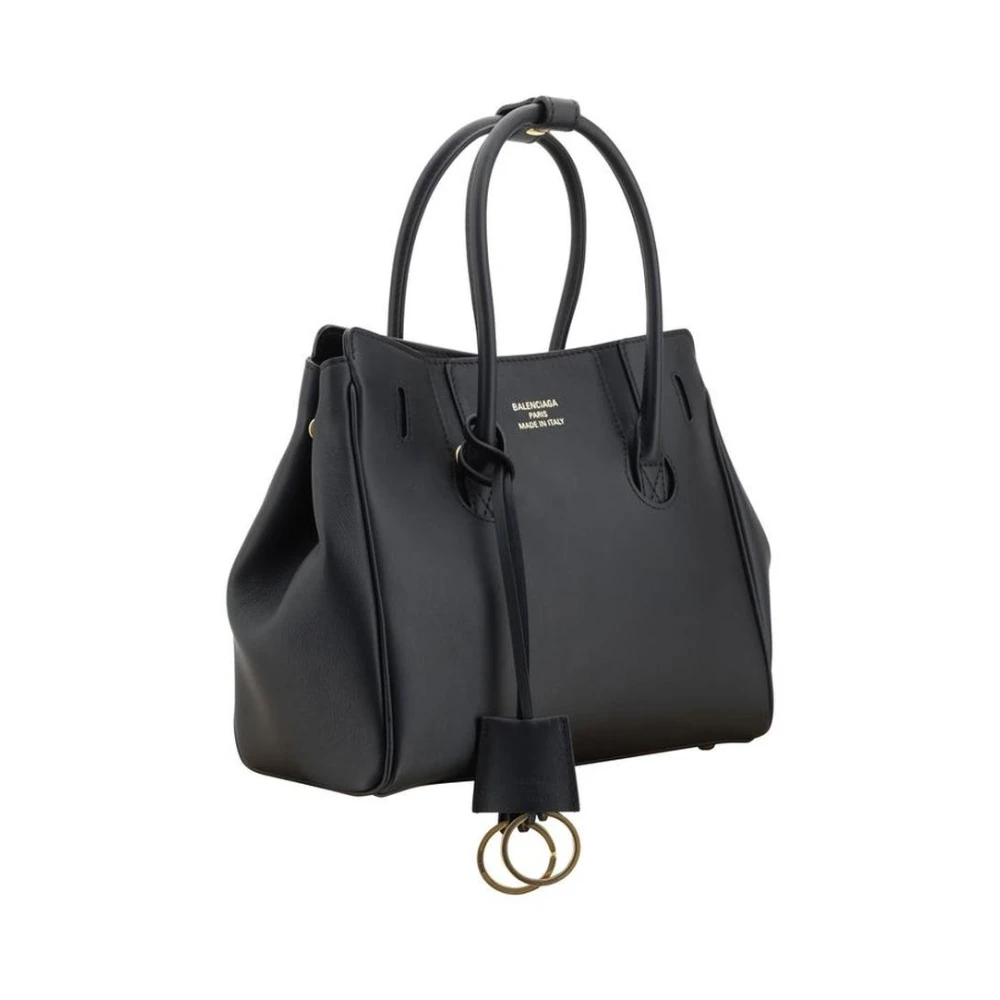 Balenciaga Leren schoudertas met verstelbare band Black Dames