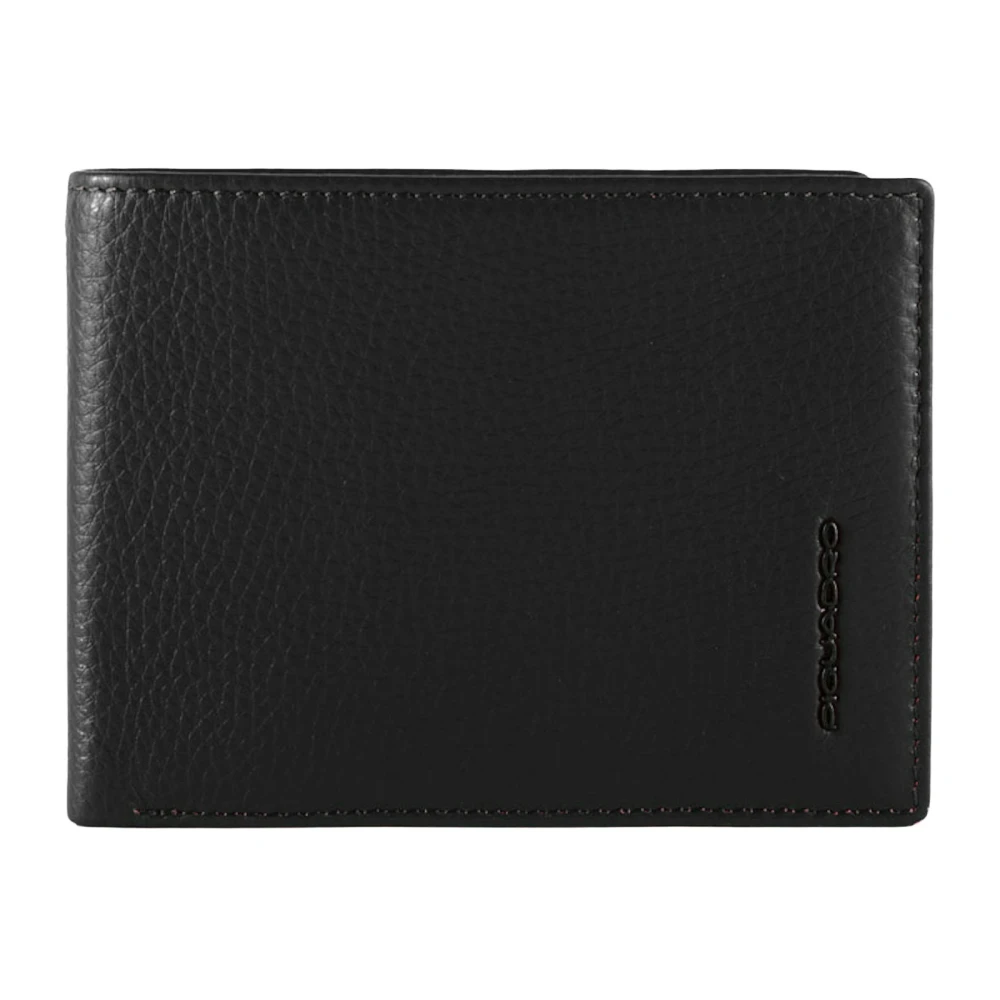 Piquadro Homme Noir - Portefeuille Mena S Avec Porte-Monnaie - Accessoires - Taille: One Size
