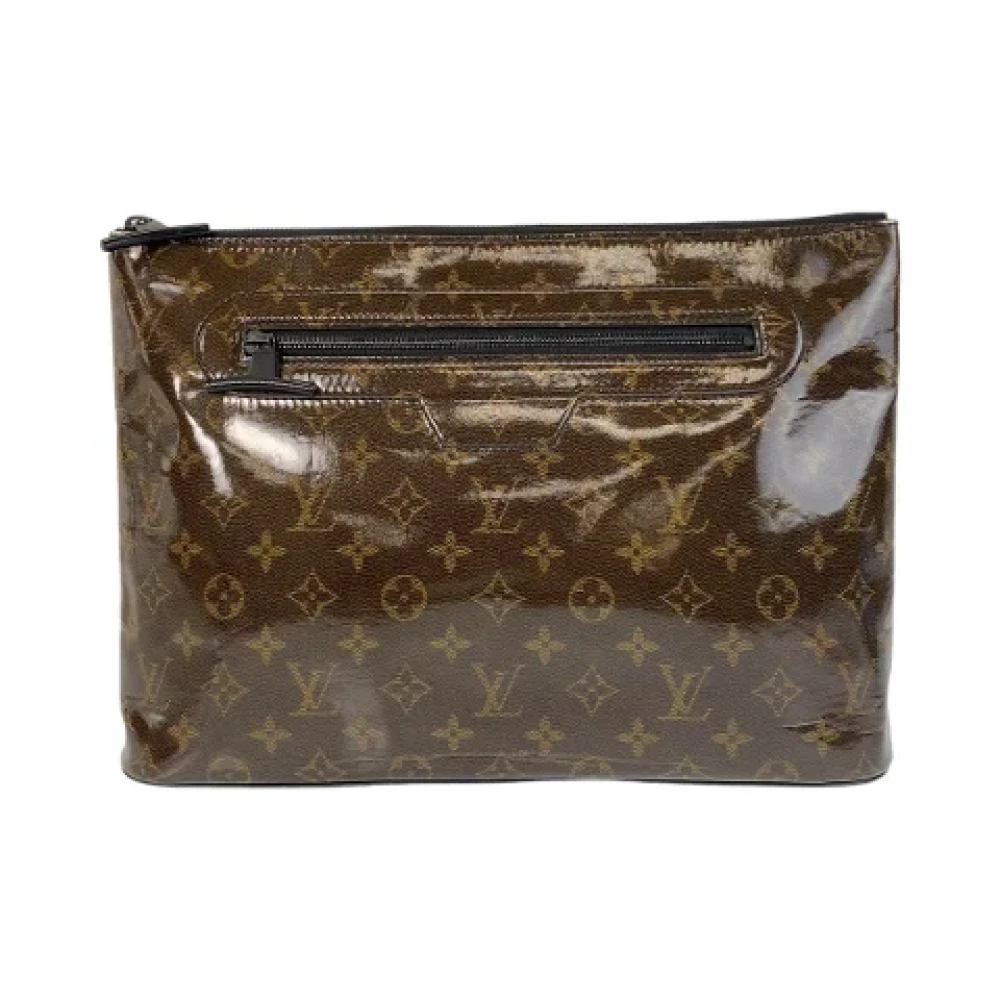 Louis Vuitton Vintage Pre-owned Canvas clutches Brown Dames