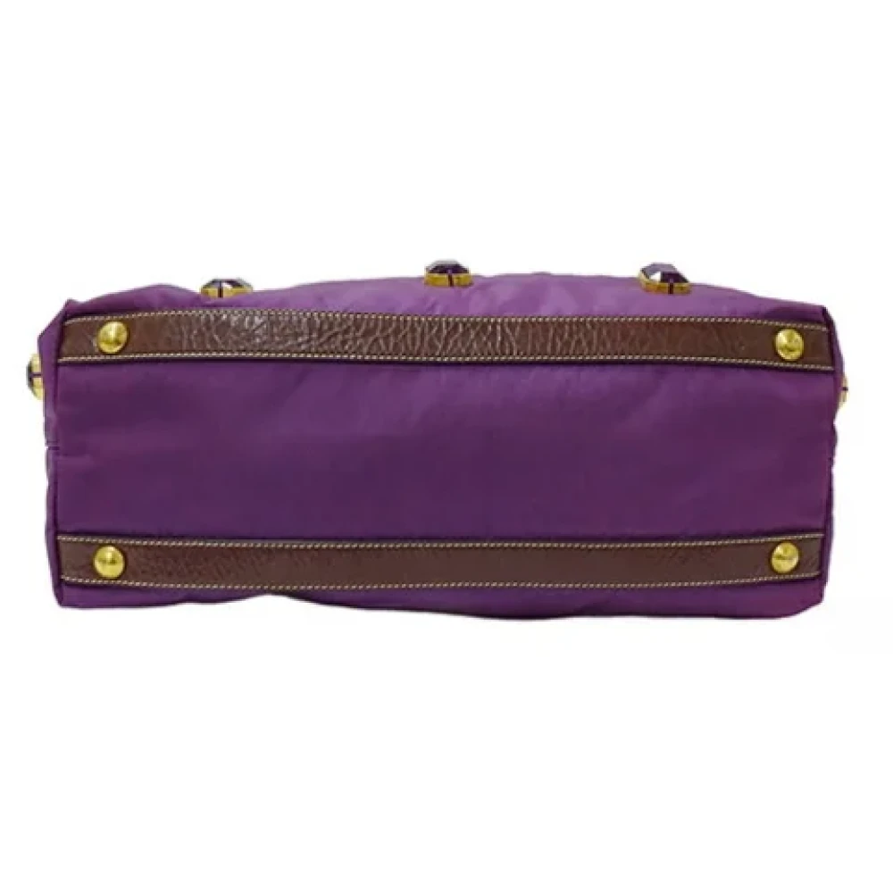 Prada Vintage Pre-owned Nylon totes Purple Dames