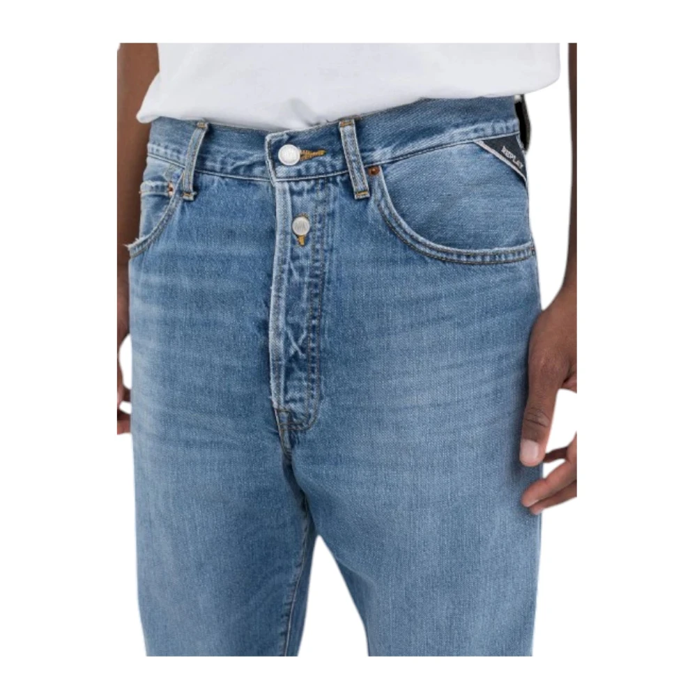 Replay Klassieke Straight Fit Denim Jeans Blue Heren